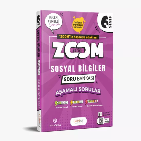 6. Sınıf Zoom Serisi Sosyal Bilgiler Soru Bankası Günay Yayınları