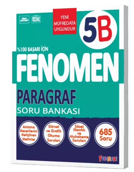 5. Sınıf Paragraf Soru Bankası (B) Fenomen Yayınları