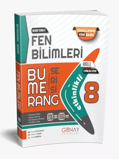 8. Sınıf Bumerang Etkinlikli Fen Bilimleri Günay Yayınları