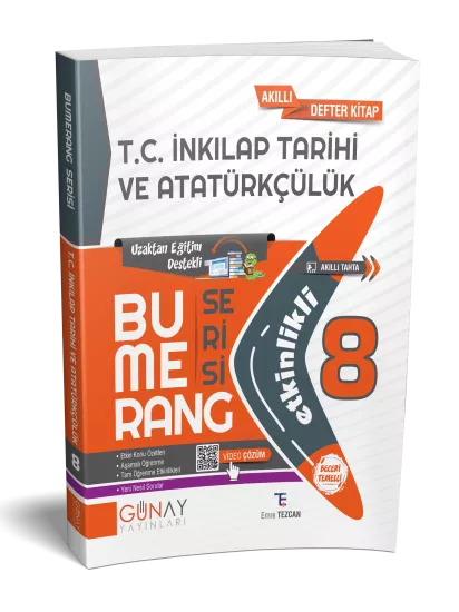 8. Sınıf Bumerang Etkinlikli İnkılap Tarihi Günay Yayınları