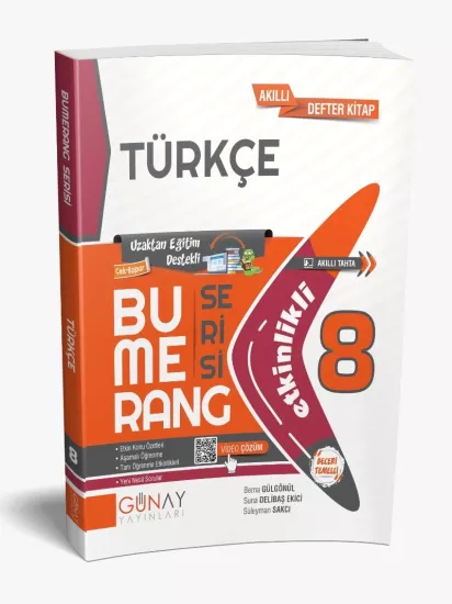 8. Sınıf Bumerang Etkinlikli Türkçe Günay Yayınları