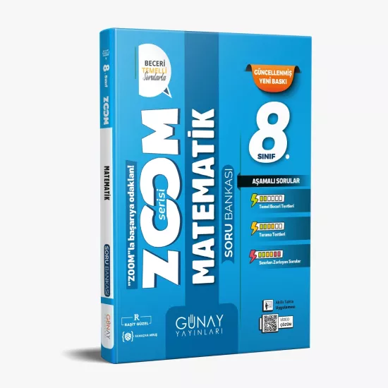 8. Sınıf Zoom Serisi Matematik Soru Bankası Günay Yayınları