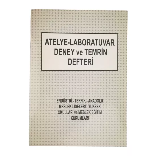 Dilman Atelye Temrin Defteri - Karton Kapak