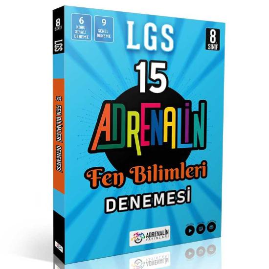 8. Sınıf LGS Fen Bilimleri 15 Branş Denemesi Adrenalin Yayınları