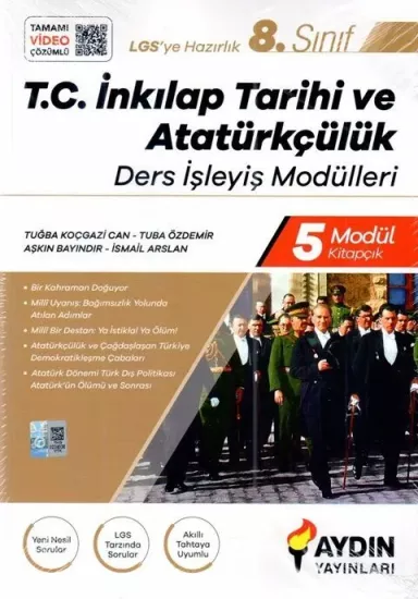 8. Sınıf İnkılap Tarihi ve Atatürkçülük Ders İşleyiş Modülleri Aydın Yayınları