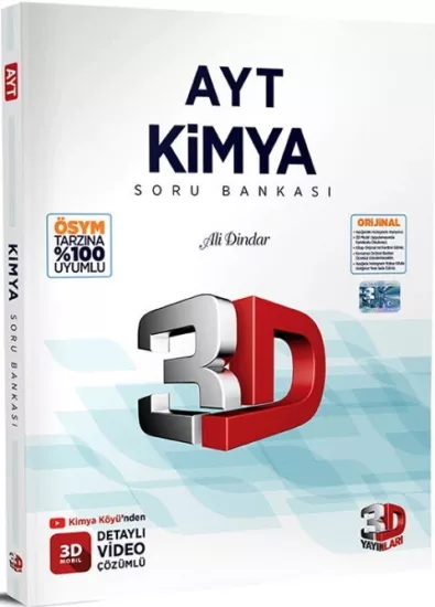 AYT 3D Kimya Soru Bankası 3D Yayınları