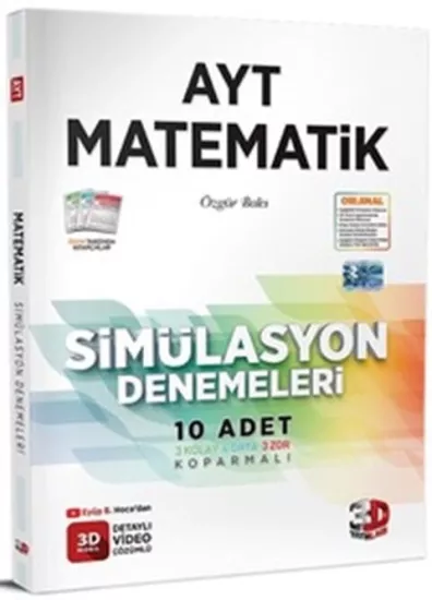AYT 3D Simülasyon Matematik Denemeleri 3D Yayınları