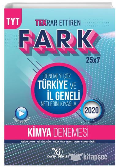 Yayın Denizi Yayınları TYT Kimya Fark Tekrar Ettiren 25 X 7 Denemesi Yayın Denizi