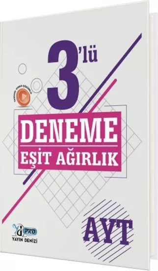 AYT Eşit Ağırlık 3 lü Pro Deneme Yayın Denizi Yayınları