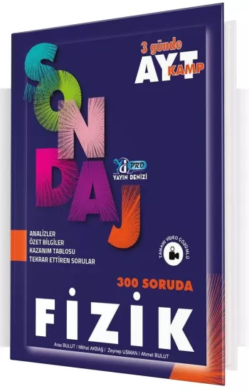 Yayın Denizi AYT Fizik Pro 300 Soruda Sondaj Kamp Yayın Denizi Yayınları - Hemen Satın Al