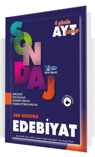 Yayın Denizi AYT Türk Dili ve Edebiyatı Pro 466 Soruda Sondaj Kamp Yayın Denizi Yayınları - Hemen Satın Al