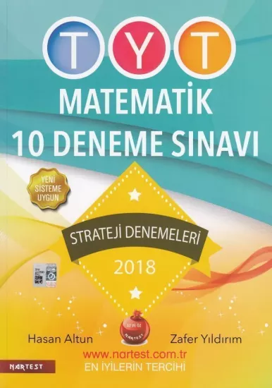 Nartest TYT Matematik 10 Deneme Sınavı Nartest Yayınları - Hemen Satın Al