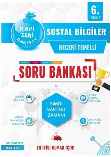 Nartest 6. Sınıf Mavi Sosyal Bilgiler Soru Bankası Nartest Yayınları - Hemen Satın Al