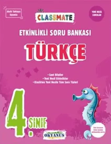 4. Sınıf Classmate Türkçe Etkinlikli Soru Bankası Okyanus Yayıncılık
