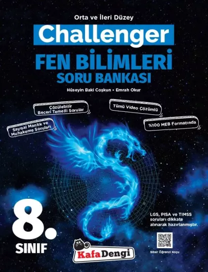 8.Sınıf Challenger Fen Bilimleri Soru Bankası Kafadengi Yayınları
