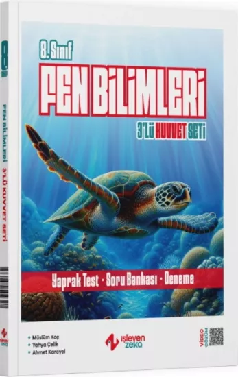 İşleyen Zeka 8. Sınıf Fen Bilimleri 3 lü Kuvvet Serisi Seti İşleyen Zeka Yayınları - Hemen Satın Al