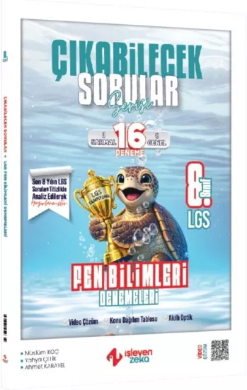 İşleyen Zeka 8. Sınıf LGS Fen Bilimleri Çıkabilecek Sorular Denemeleri İşleyen Zeka Yayınları - Hemen Satın Al