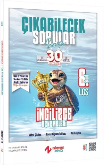 İşleyen Zeka 8. Sınıf LGS İngilizce Çıkabilecek Sorular Denemeleri İşleyen Zeka Yayınları - Hemen Satın Al