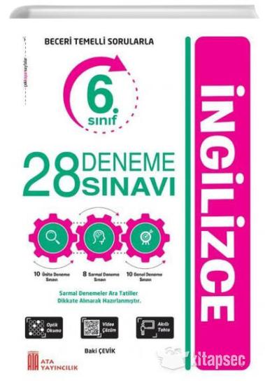 6. Sınıf Ata Yayıncılık İngilizce 28 Deneme Sınavı