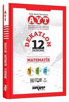 AYT Matematik Dekatlon 12 Deneme Ankara Yayıncılık - Hemen Satın Al