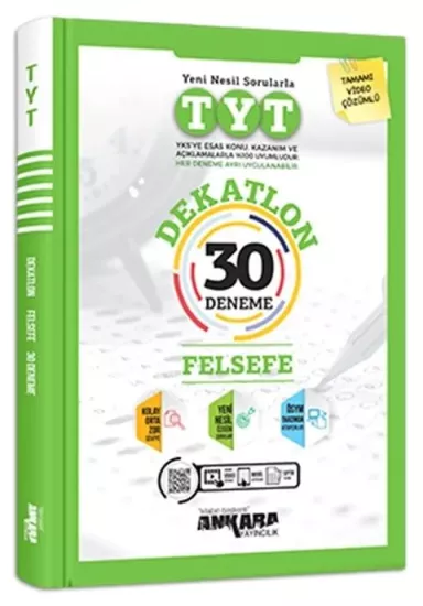 TYT Felsefe Dekatlon 30 Deneme Ankara Yayıncılık - Hemen Satın Al
