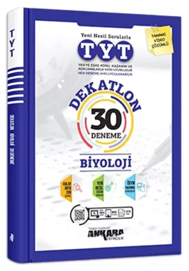 TYT Biyoloji Dekatlon 30 Deneme Ankara Yayıncılık - Hemen Satın Al