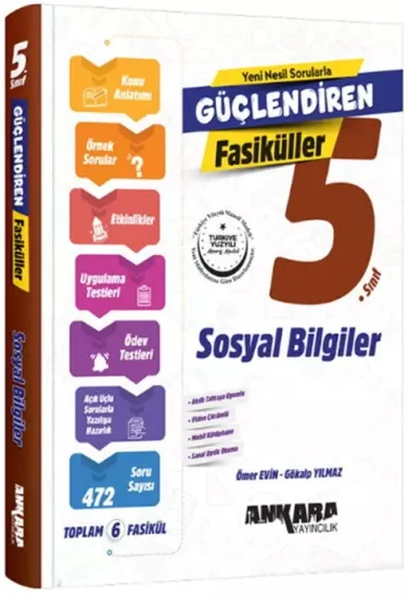 6. Sınıf Sosyal Bilgiler Güçlendiren Fasiküller Seti Ankara Yayıncılık