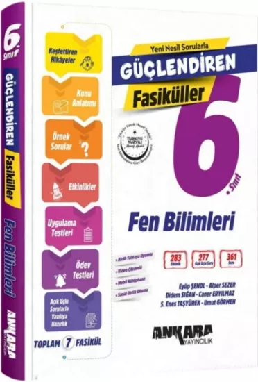 6. Sınıf Fen Bilimleri Güçlendiren Fasiküller Ankara Yayıncılık - Hemen Satın Al