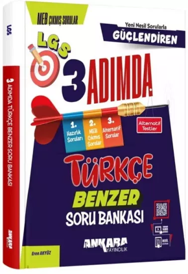 8. Sınıf LGS Türkçe Güçlendiren 3 Adımda Benzer Soru Bankası Ankara Yayıncılık - Hemen Satın Al