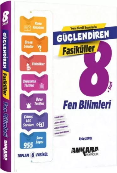 8. Sınıf Fen Bilimleri Güçlendiren Fasiküller Ankara Yayıncılık - Hemen Satın Al