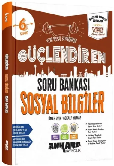6. Sınıf Sosyal Bilgiler Güçlendiren Soru Bankası Ankara Yayıncılık - Hemen Satın Al