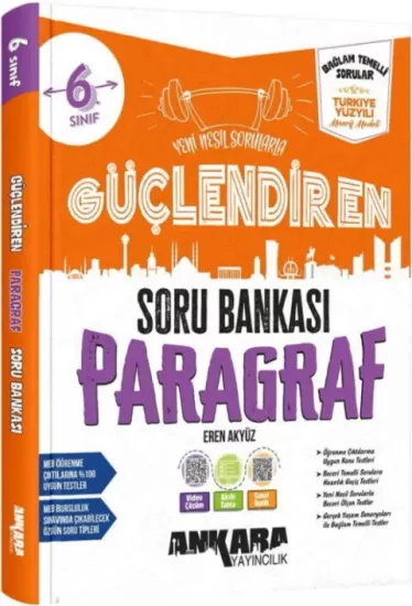 6. Sınıf Paragraf Güçlendiren Soru Bankası Ankara Yayıncılık - Hemen Satın Al