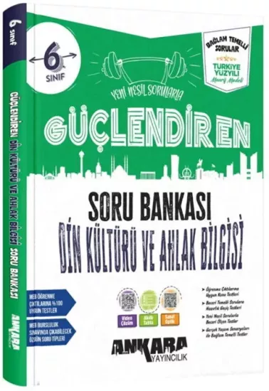 6. Sınıf Din Kültürü ve Ahlak Bilgisi Güçlendiren Soru Bankası Ankara Yayıncılık - Hemen Satın Al