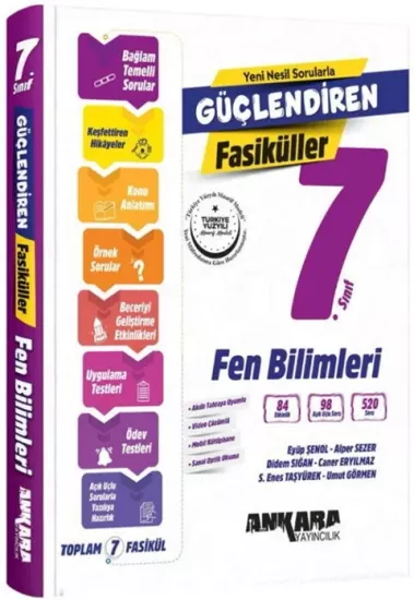 7. Sınıf Fen Bilimleri Güçlendiren Fasikül Set Ankara Yayıncılık - Hemen Satın Al