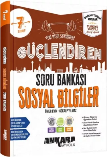 7. Sınıf Sosyal Bilgiler Güçlendiren Soru Bankası Ankara Yayıncılık - Hemen Satın Al