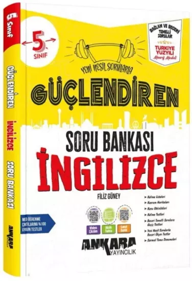 5. Sınıf İngilizce Güçlendiren Soru Bankası Ankara Yayıncılık - Hemen Satın Al