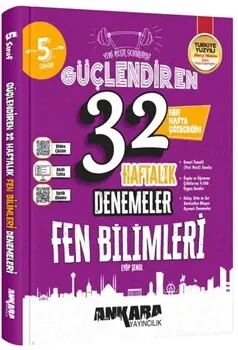 7. Sınıf Fen Bilimleri 32 Haftalık Güçlendiren Denemeleri Ankara Yayıncılık - Hemen Satın Al