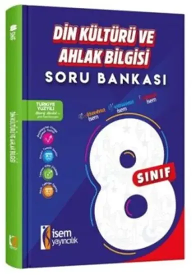 8. Sınıf Din Kültürü ve Ahlak Bilgisi Soru Bankası İsem Yayıncılık - Hemen Satın Al