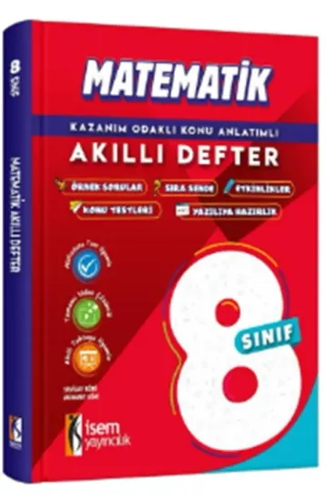 8. Sınıf Matematik Akıllı Defter İsem Yayıncılık - Hemen Satın Al