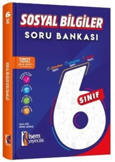 6. Sınıf Sosyal Bilgiler Soru Bankası İsem Yayıncılık - Hemen Satın Al