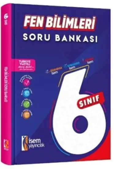 6. Sınıf Fen Bilimleri Soru Bankası İsem Yayıncılık - Hemen Satın Al