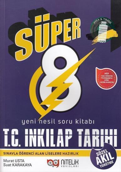 Nitelik Yayınları Süper 8. Sınıf T.C İnkılap Tarihi Yeni Nesil Soru Kitabı