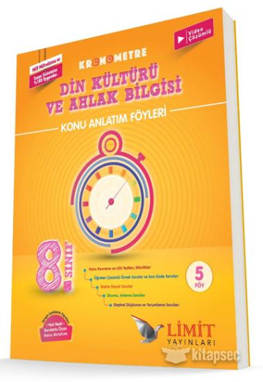 Limit 8. Sınıf Kronometre Din Kültürü Ve Ahlak Bilgisi Konu Bitirme Föyü