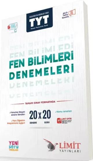 TYT Fen Bilimleri 20 x 20 Denemeleri Limit Yayınları - Hemen Satın Al