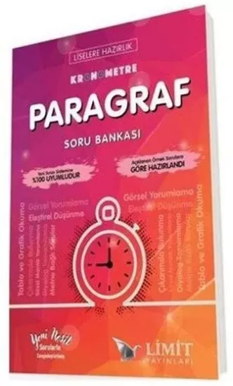 8. Sınıf Kronometre Paragraf Soru Bankası Limit Yayınları