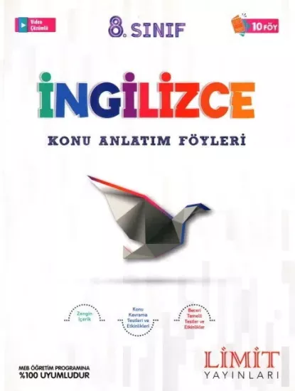 8. Sınıf İngilizce Konu Anlatım Föyleri Limit Yayınları - Hemen Satın Al