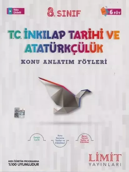 8. Sınıf T.C. İnkılap Tarihi ve Atatürkçülük Konu Anlatım Föyleri Limit Yayınları - Hemen Satın Al