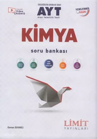 AYT Kimya Soru Bankası Limit Yayınları - Hemen Satın Al