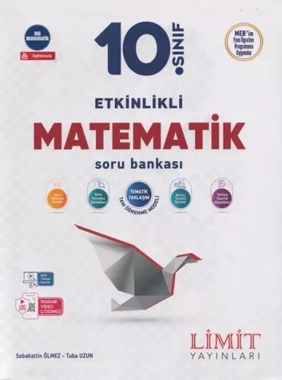 10. Sınıf Matematik Etkinlikli Soru Bankası Limit Yayınları - Hemen Satın Al