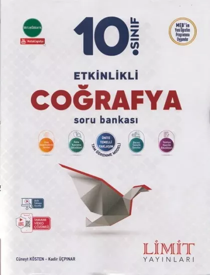 10. Sınıf Coğrafya Etkinlikli Soru Bankası Limit Yayınları - Hemen Satın Al